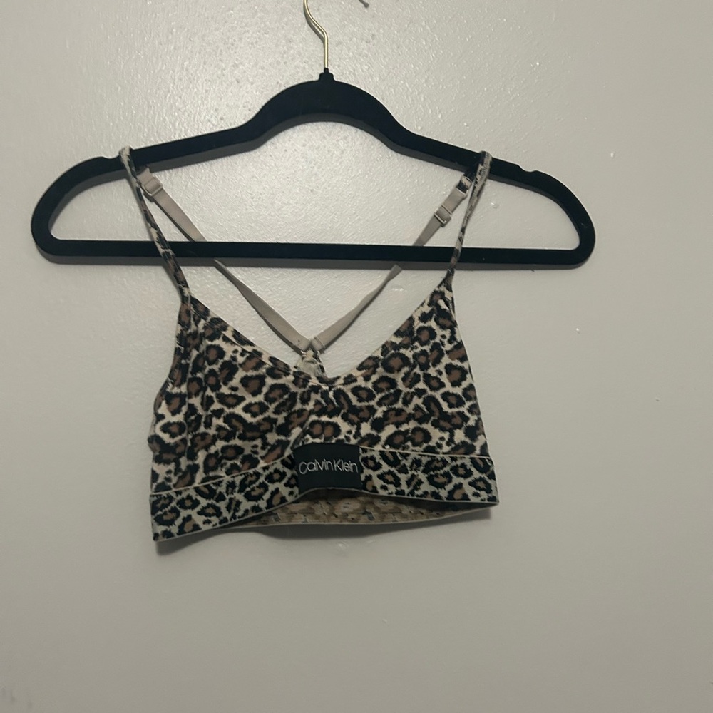 Calvin Klein Leopard Print Bralette